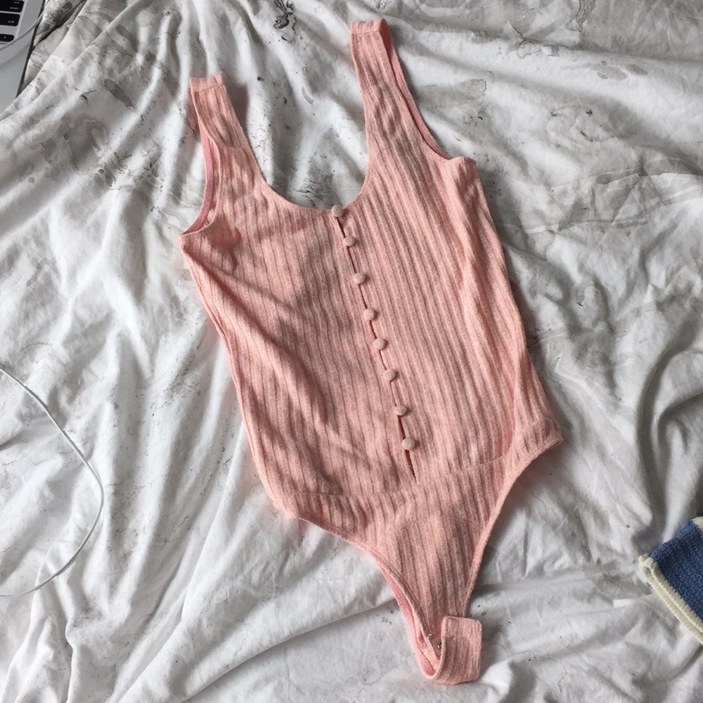 Privacy please pink bodysuit